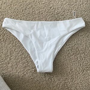 Solid White Bikini Bottoms